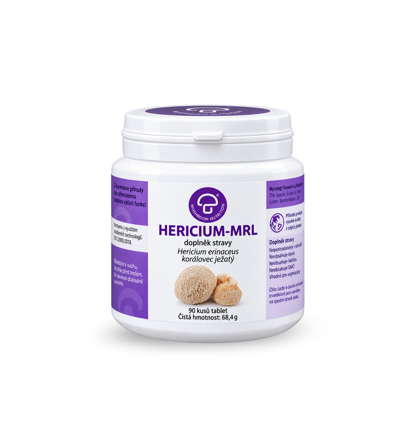 hericium Hericium-MRL biomasa/tablety 90 tbl. - Obrázek 1